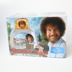 Bob Ross Kitchen 2 Slice Toaster Uncanny Brands Toasts Bob's Image NEW IN BOX